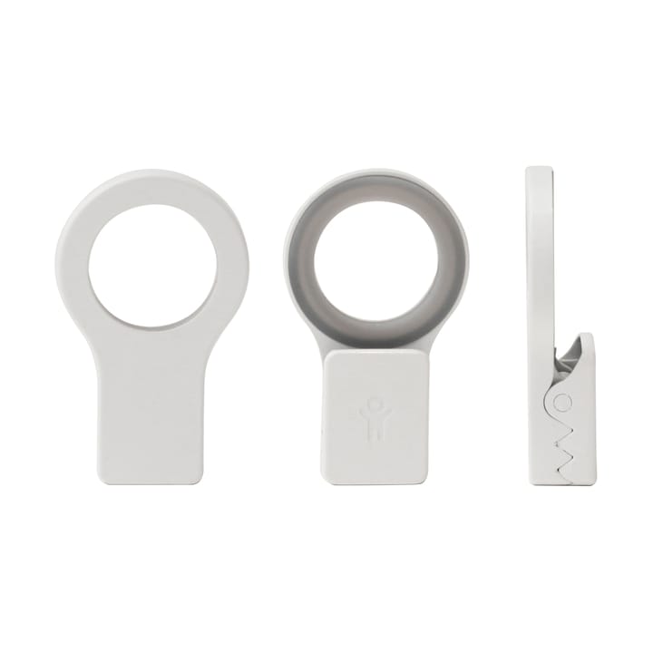 Bosign Loop clips til viskestykke 2-pak, Hvid Bosign