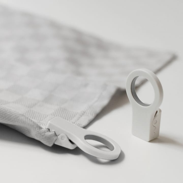 Bosign Loop clips til viskestykke 2-pak, Hvid Bosign