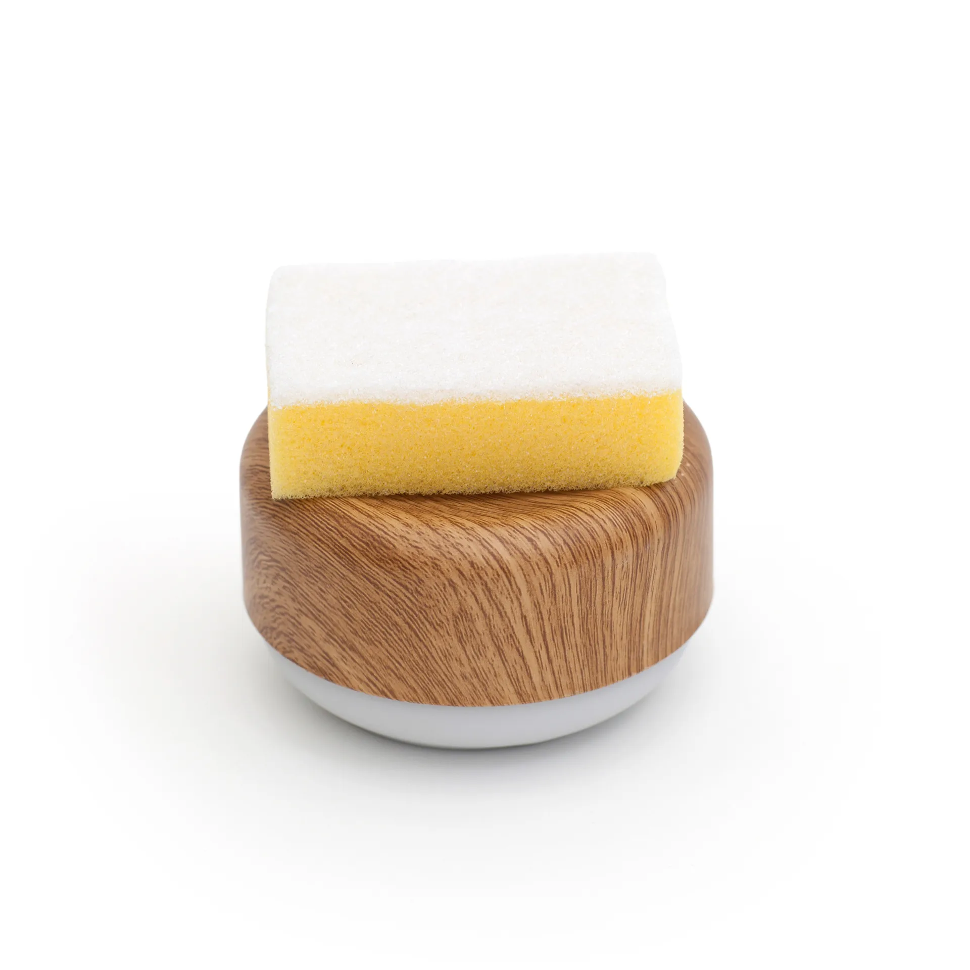 Bosign opvaskemiddeldispenser, Lyst trætryk/Lysegrå Bosign