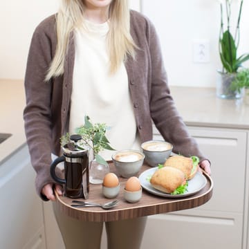 Bosign serveringsbakke curveline large 34x47 cm - Valnød - Bosign