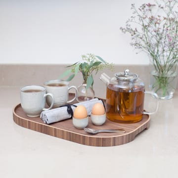 Bosign serveringsbakke curveline large 34x47 cm - Valnød - Bosign