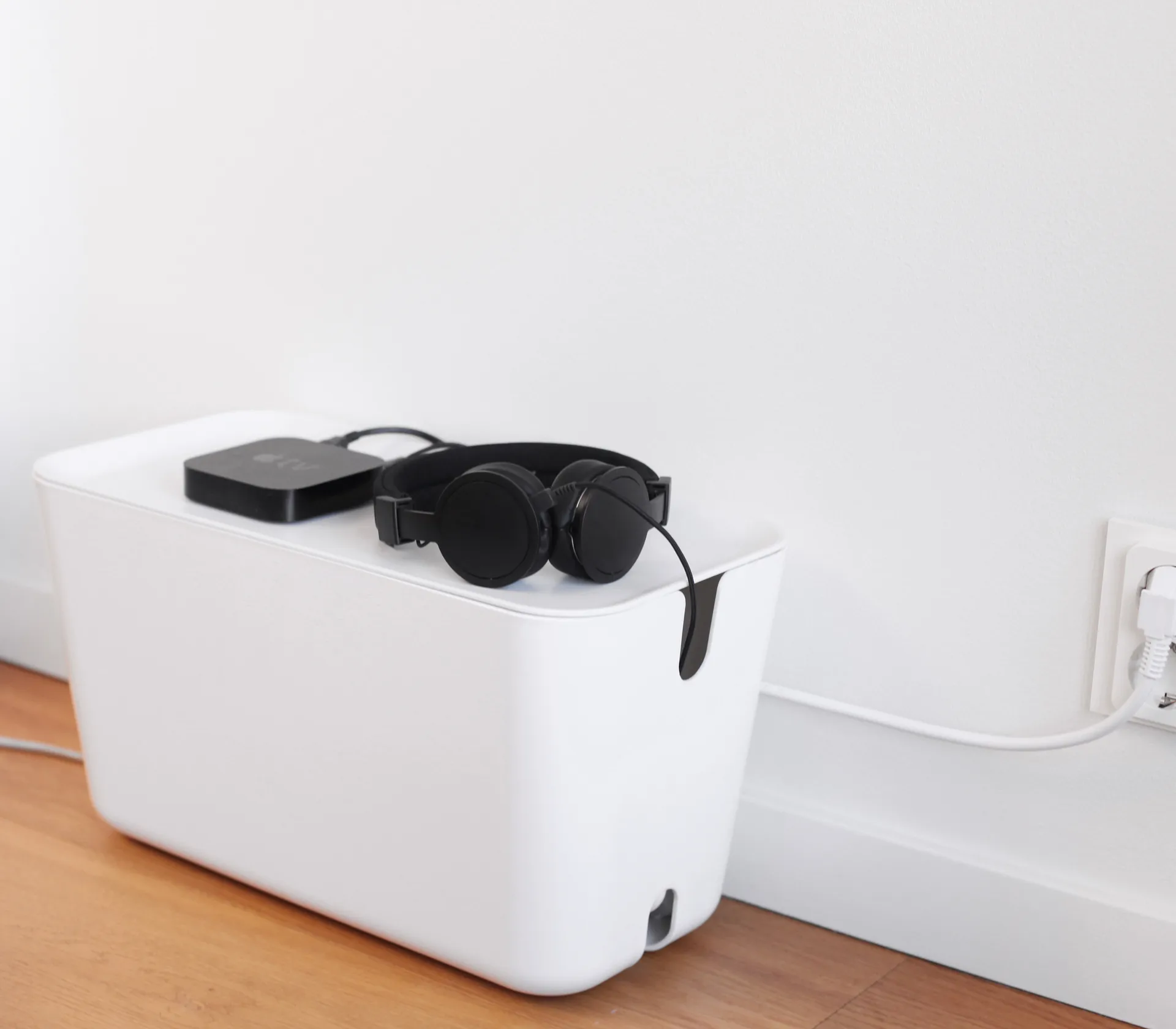 Cable Organiser XXL kabelskjuler, Hvid/Hvid Bosign