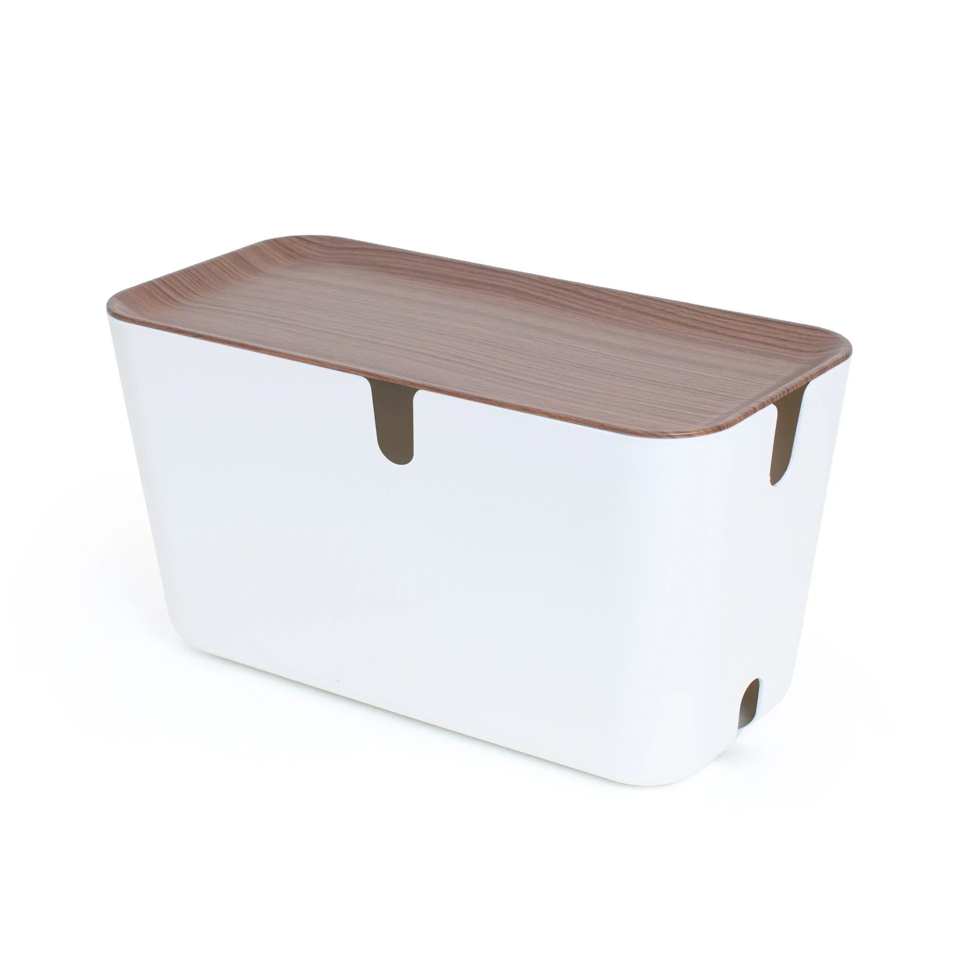 Cable Organiser XXL kabelskjuler, Mørk trædekor Bosign