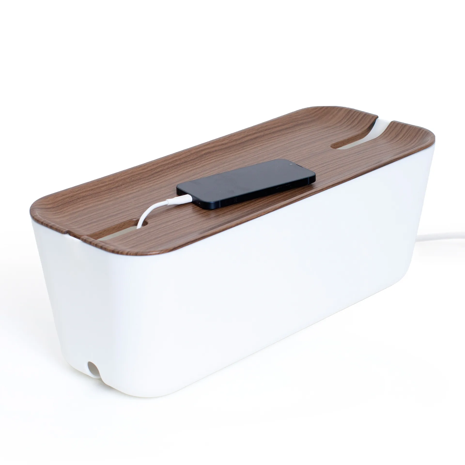 Kabelorganisator XL, Mørk trædekor Bosign