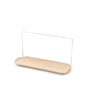 LEAF opvaskebakke med kludholder - Piletræ-rustfrit stål - Bosign