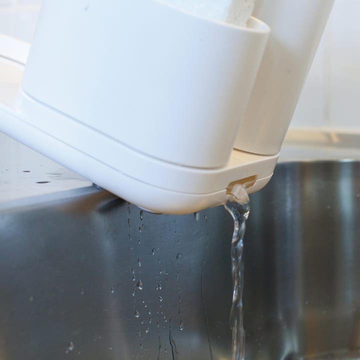 Pumpe til opvaskemiddel med opbevaringsstativ large, Hvid Bosign