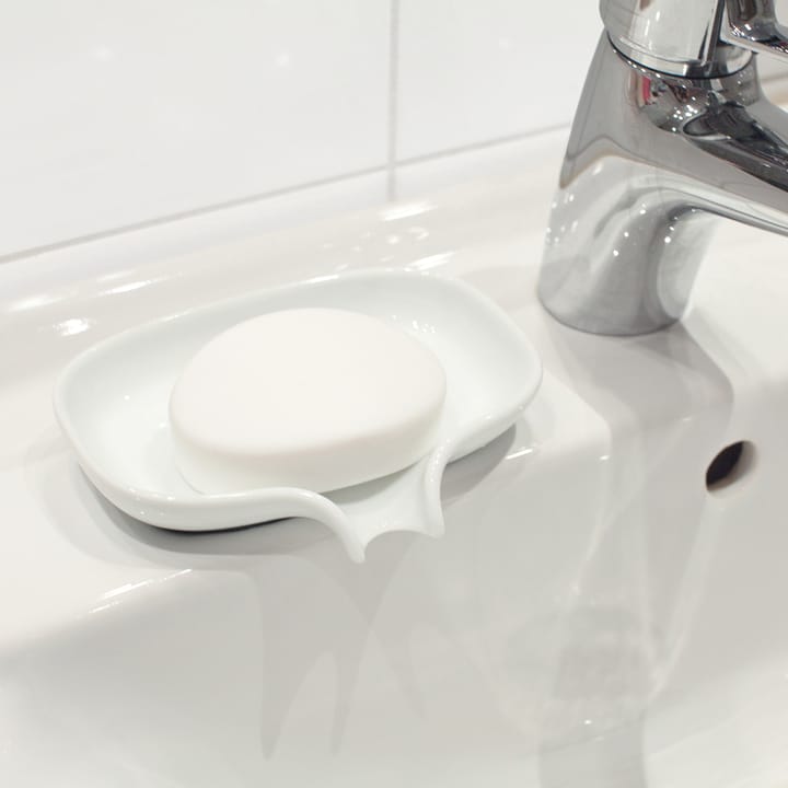 Sæbeskål med afdrypningstud porcelæn, Hvid Bosign