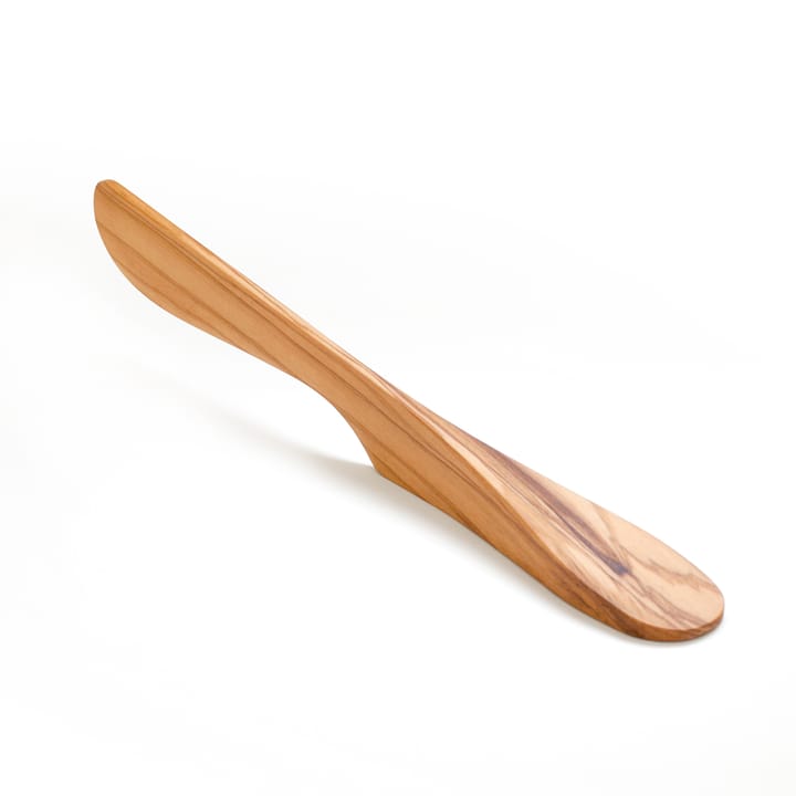 Selvstående smørkniv large træ - Oliventræ - Bosign