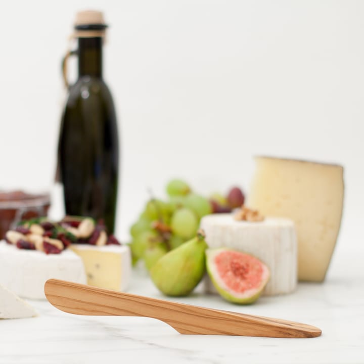 Selvstående smørkniv large træ, Oliventræ Bosign
