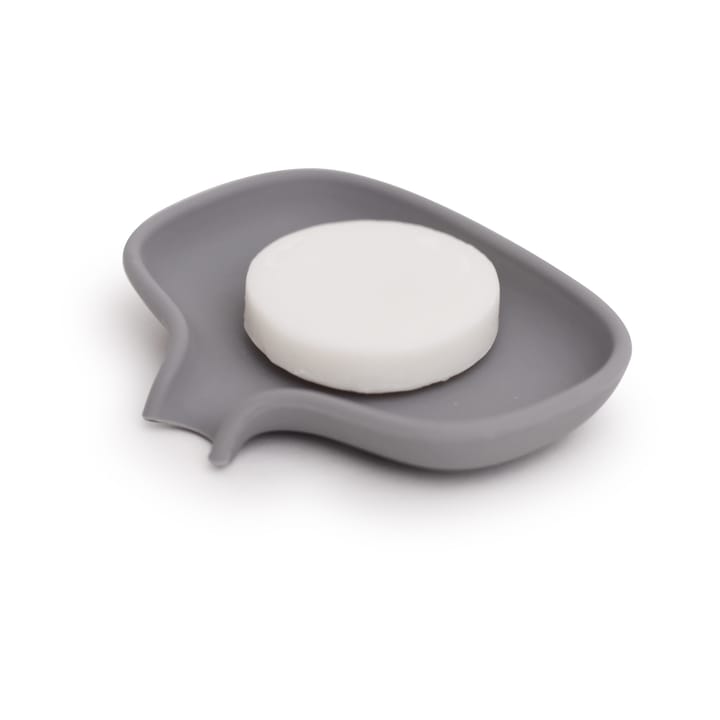 Soap Saver Flow sæbeskål med afløbstud small, Grå Bosign