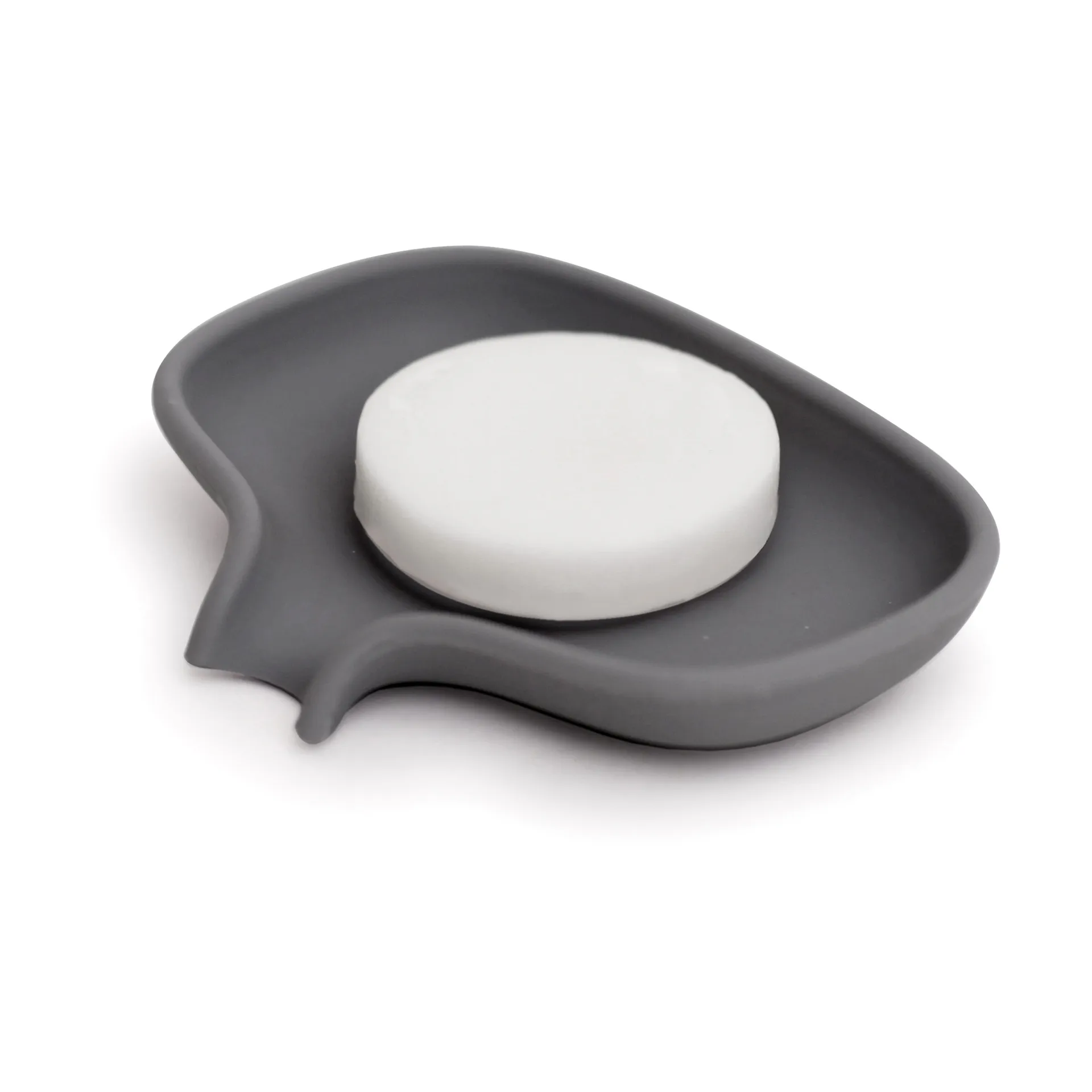 Soap Saver Flow sæbeskål med afløbstud small, Grafitgrå Bosign