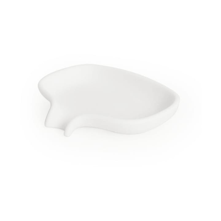 Soap Saver Flow sæbeskål med afløbstud small - Hvid - Bosign