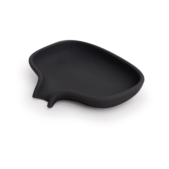 Soap Saver Flow sæbeskål med afløbstud small - Sort - Bosign