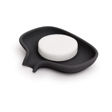 Soap Saver Flow sæbeskål med afløbstud small - Sort - Bosign