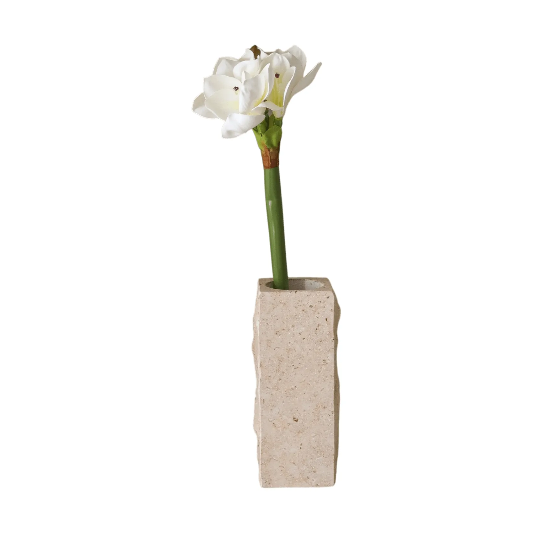 Amaryllis kunstig blomst, Hvid, 73 cm Botané