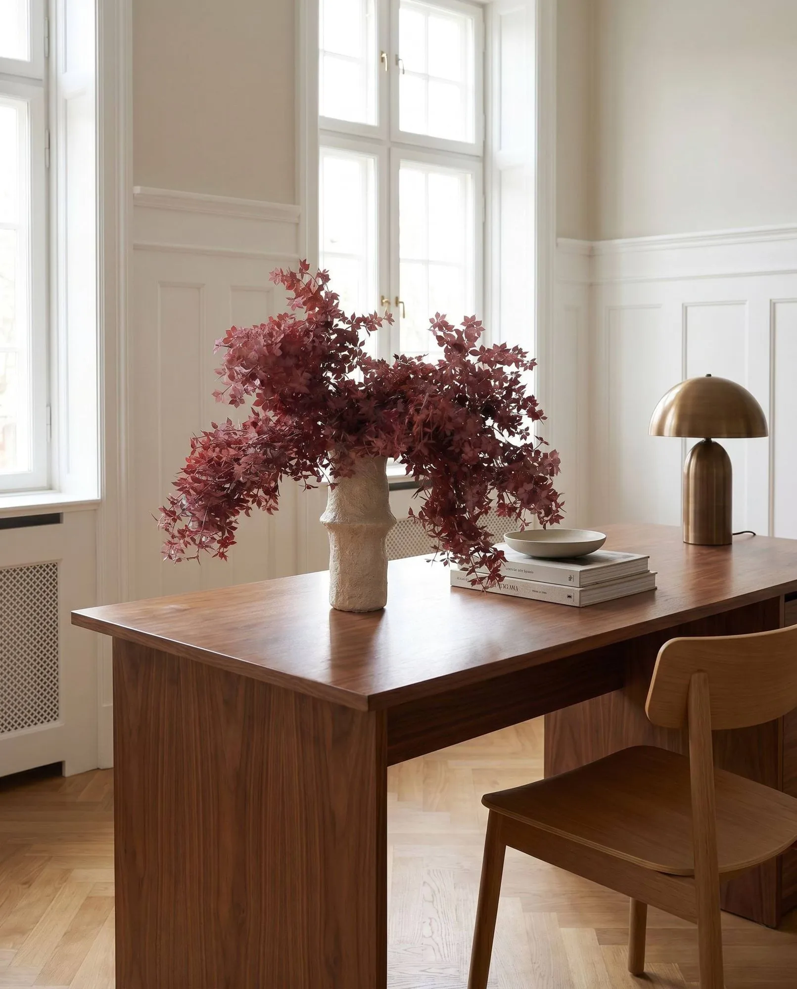 Burgundy Maple Branch kunstig buket, 107 cm, 4 stk. Botané