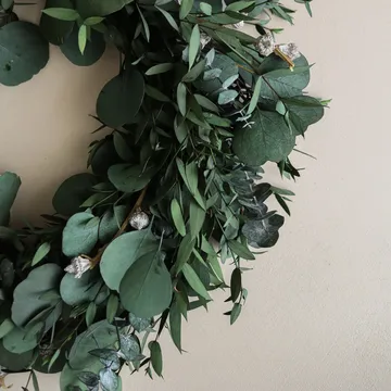 Eucalyptus Wreath krans - Green mixed, Ø40 cm - Botané