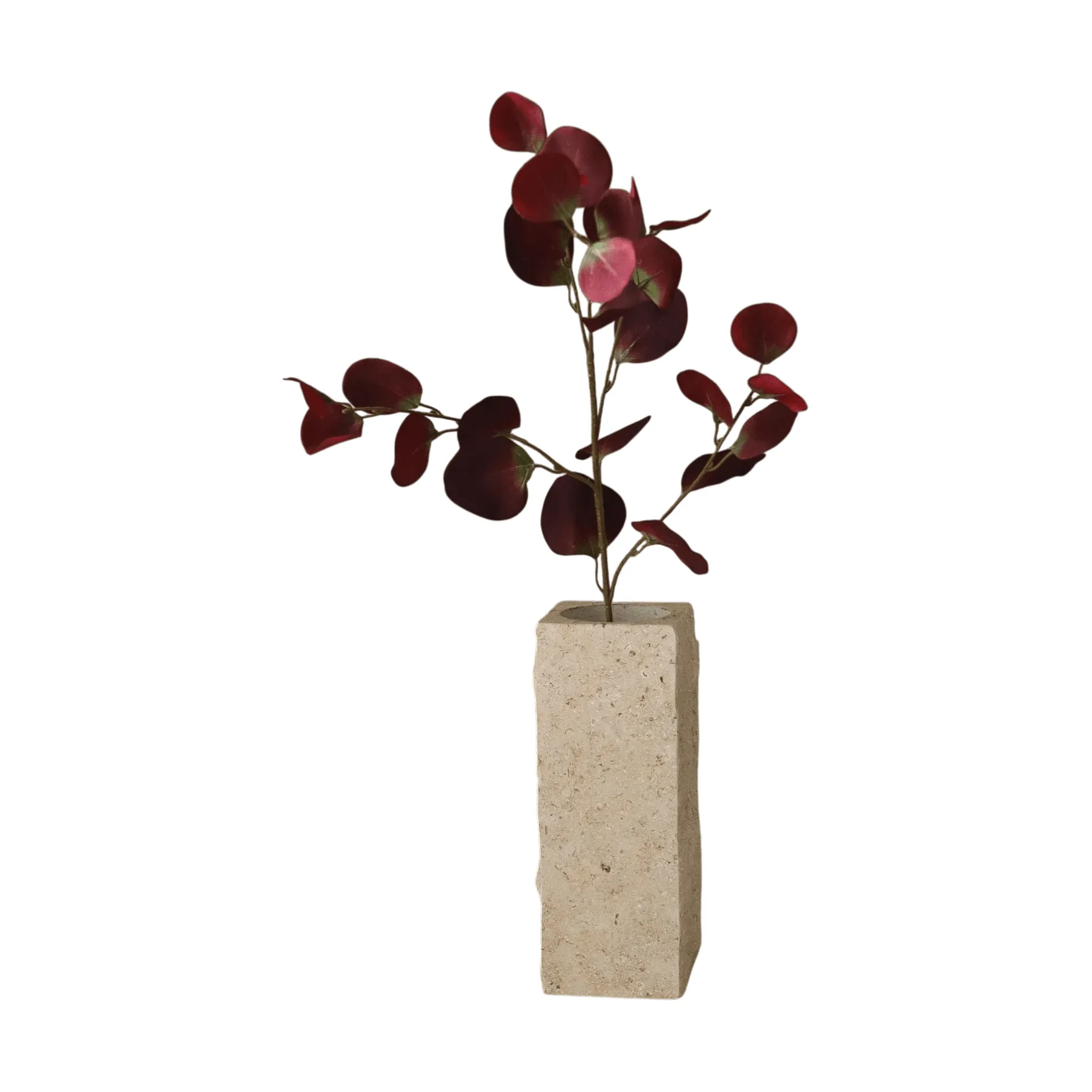 Eukalyptus kunstig kvist, Burgundy, 84 cm Botané