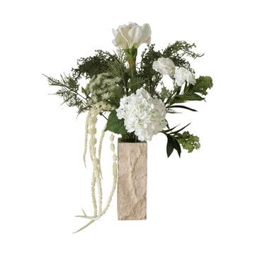 Frosted garden kunstig buket - Amaryllis, hortensia, nelliker, amarant, 90 cm - Botané