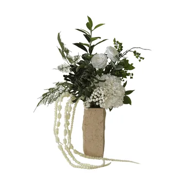 Green veil kunstig buket - Ranunkel, hortensia, amarant, 85 cm - Botané