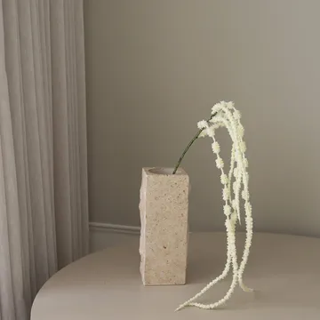Hængeamarant kunstig blomst - Hvid, 112 cm - Botané
