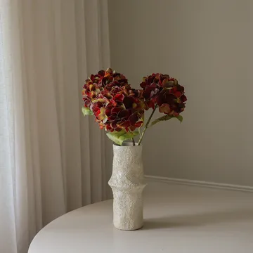 Hortensia kunstig blomst - Deep burgundy, 60 cm, 1 stk - Botané