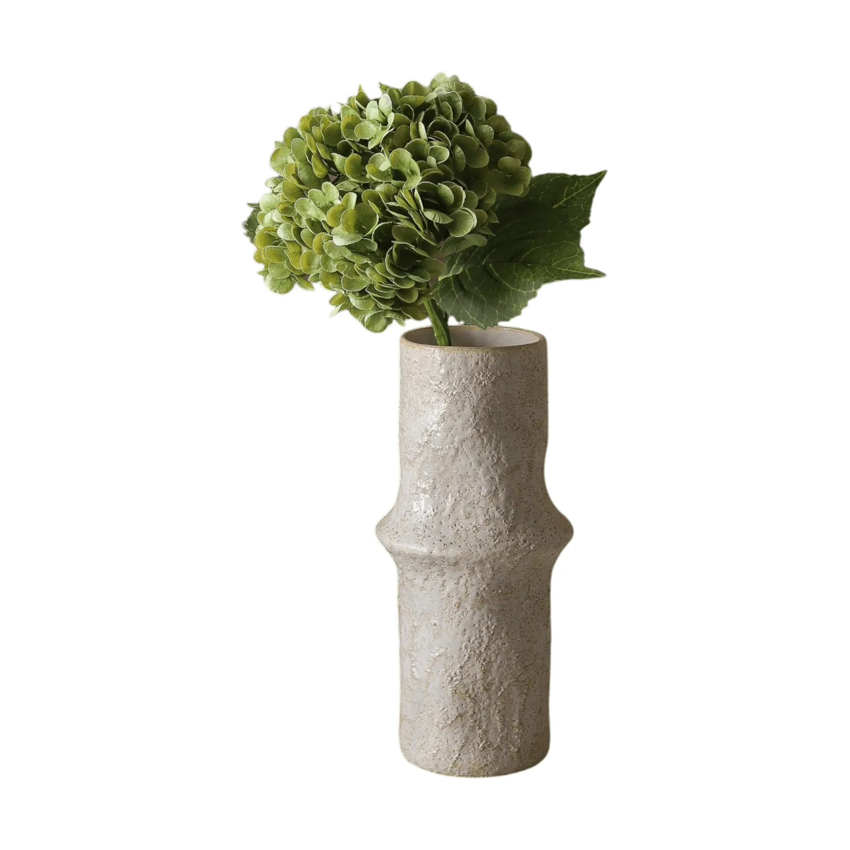 Hortensia kunstig blomst, Mosgrøn, 51 cm, 1 stk. Botané