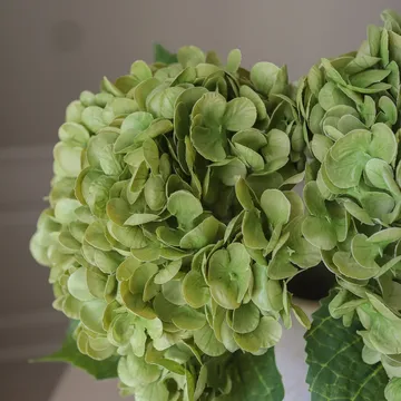 Hortensia kunstig blomst - Mosgrøn, 51 cm, 1 stk. - Botané