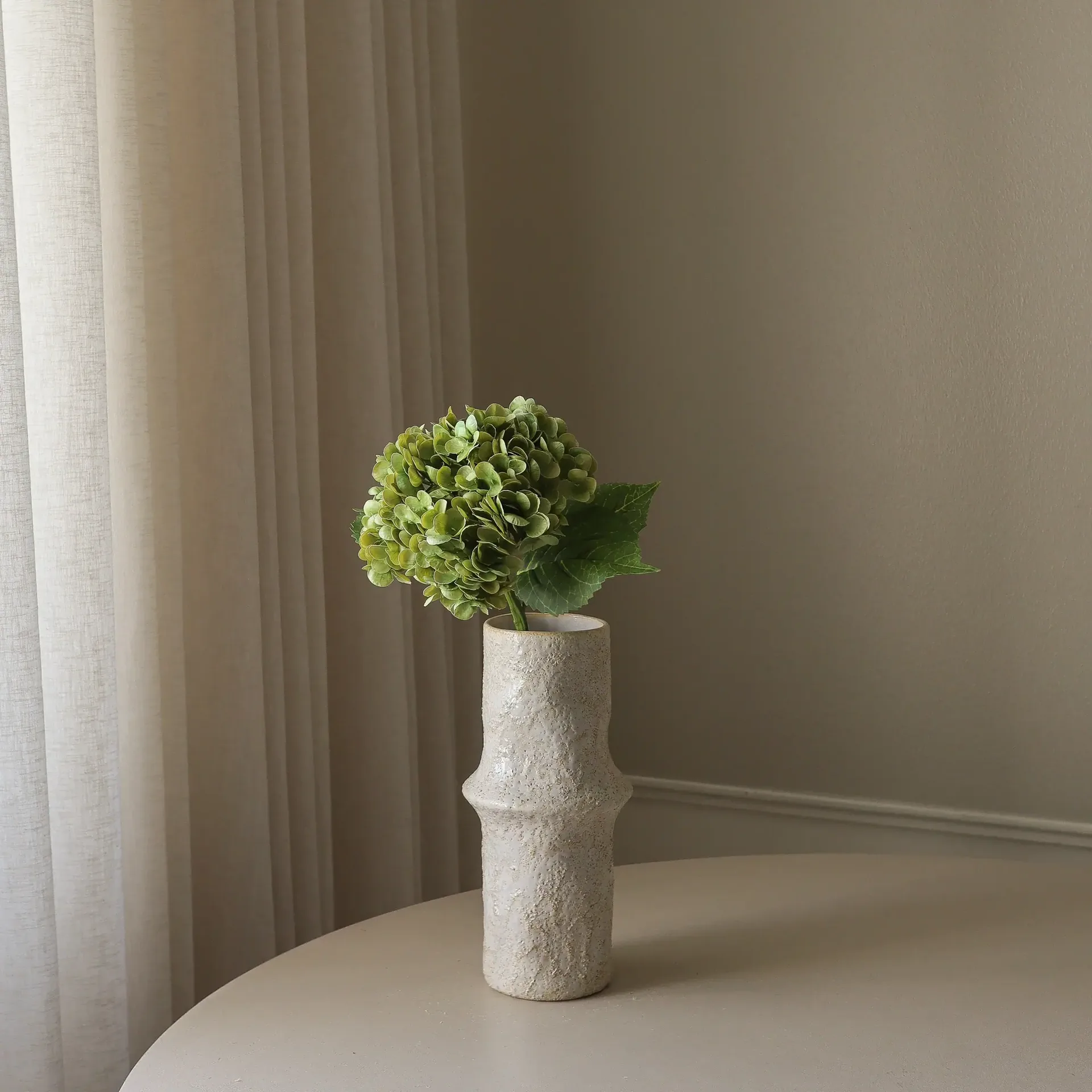 Hortensia kunstig blomst, Mosgrøn, 51 cm, 1 stk. Botané