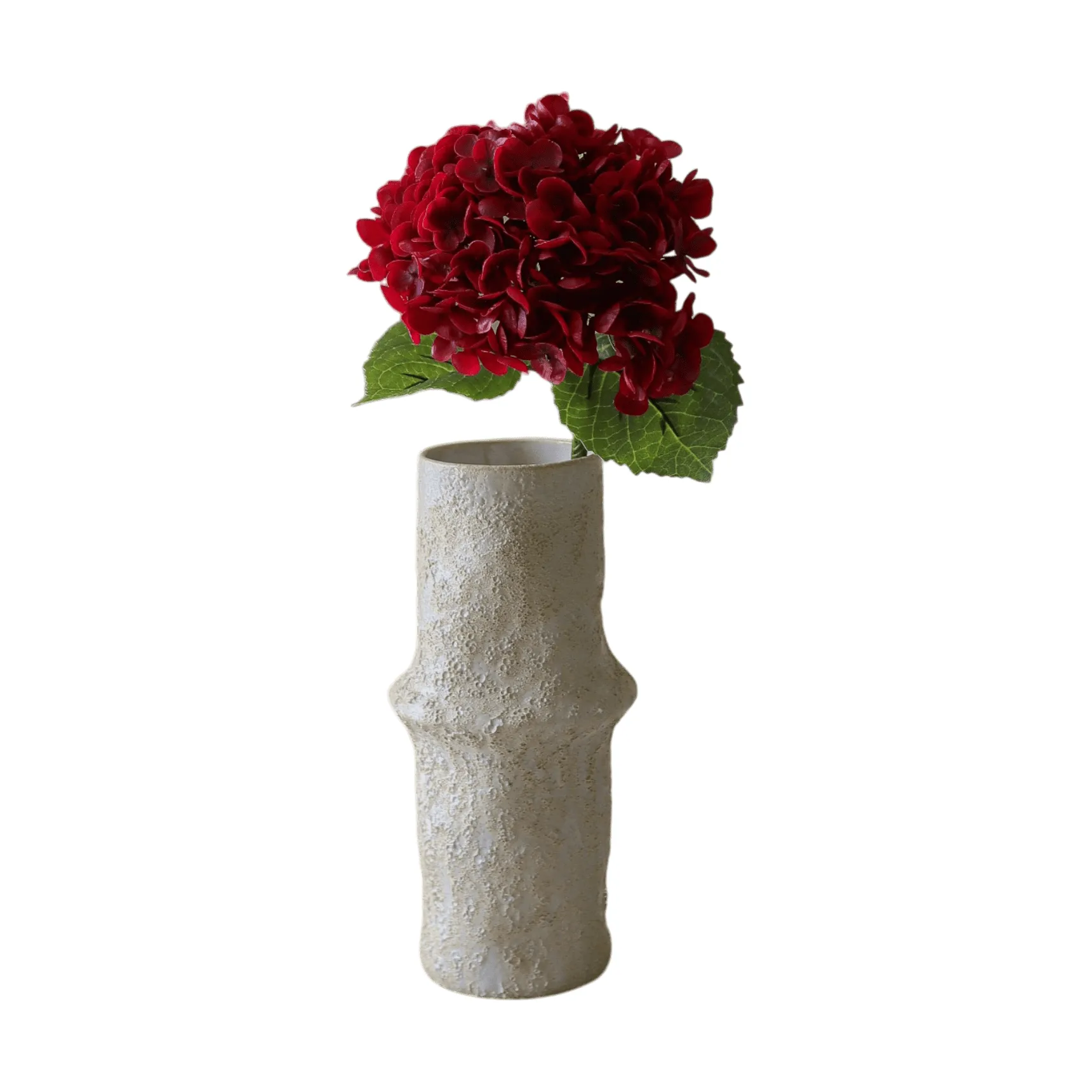 Hortensia kunstig blomst, Rød, 51 cm, 1 stk. Botané