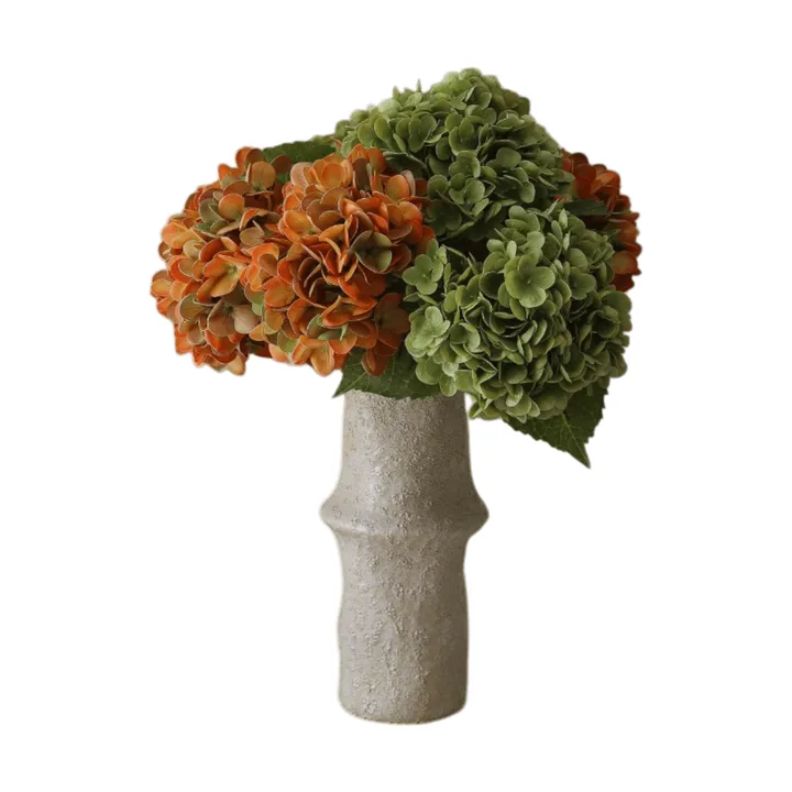 Hortensia kunstig buket - Kobber, 60 cm, 7 stk. - Botané