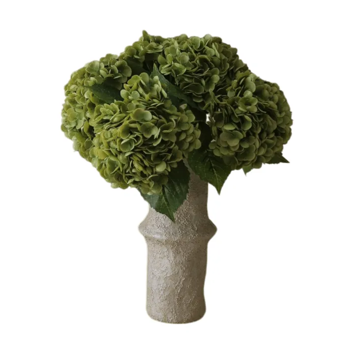 Hortensia kunstig buket - Mosgrøn, 51 cm, 6 stk. - Botané