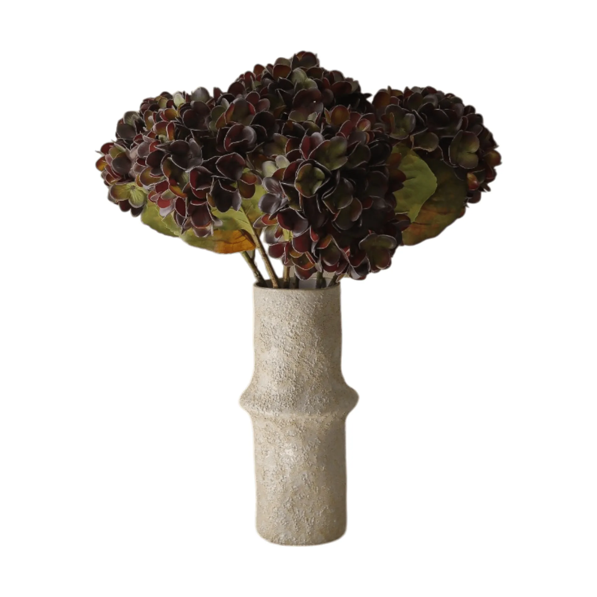 Hortensia kunstig buket, Muted purple, 60 cm, 6 stk Botané