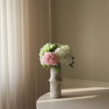 Hortensia kunstig buket - Rosa-hvid-grøn, 7 stk - Botané