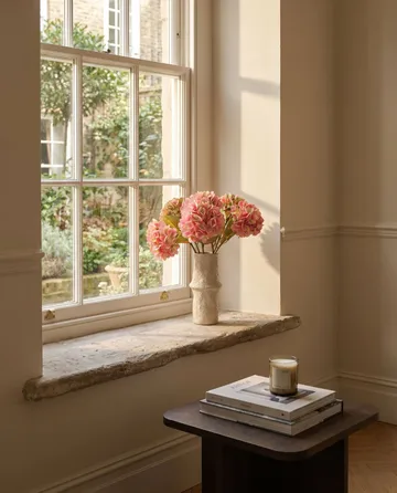 Hortensia kunstig buket - Soft pink, 60 cm, 5 stk. - Botané