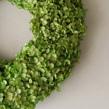 Hortensia Wreath blomsterkrans - Lysegrøn, Ø40 cm - Botané