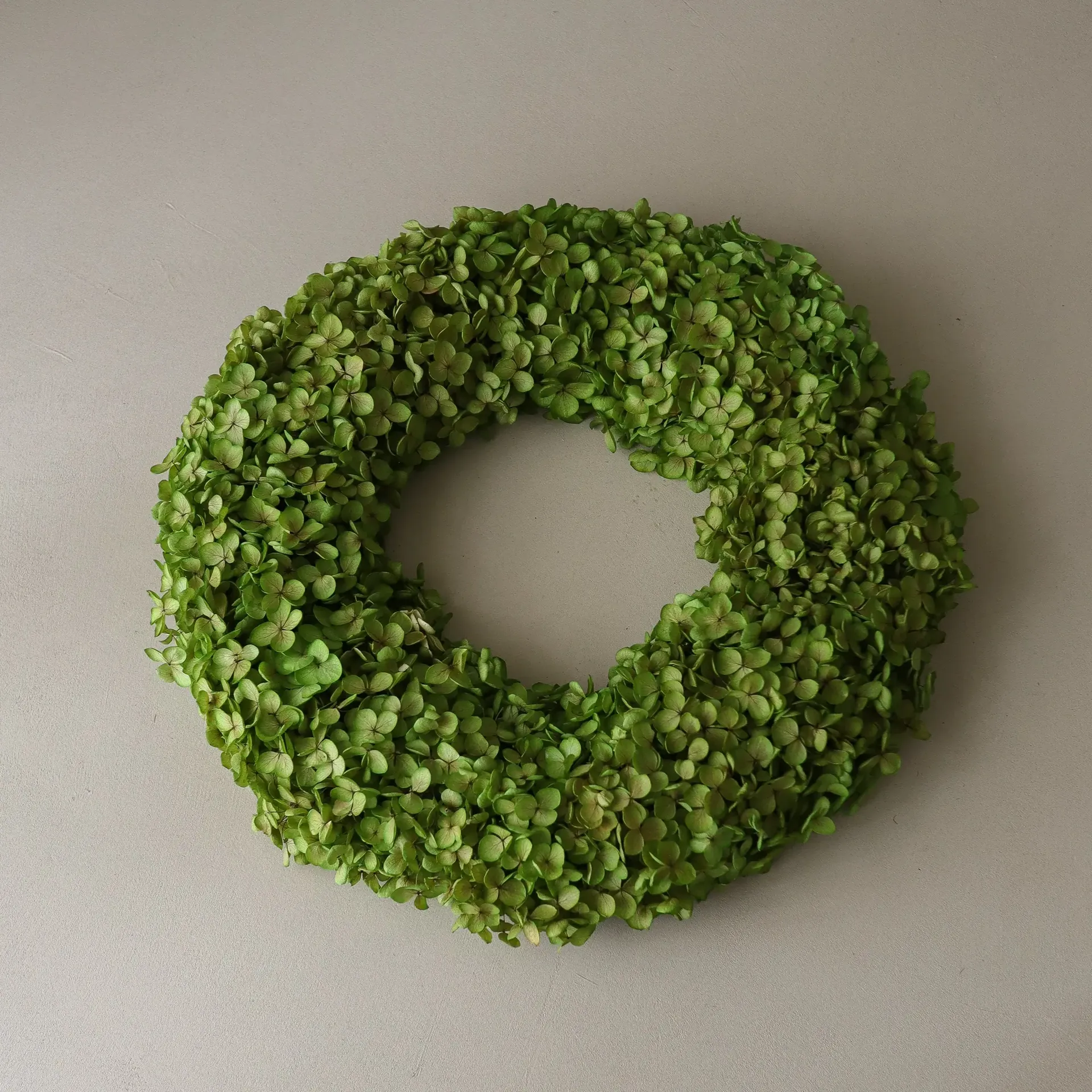Hortensia Wreath blomsterkrans, Lysegrøn, Ø40 cm Botané