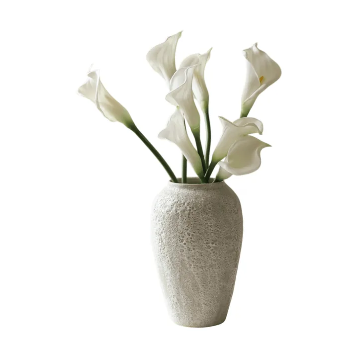 Kalla lilja kunstig buket - Hvid, 65 cm, 8 stk. - Botané