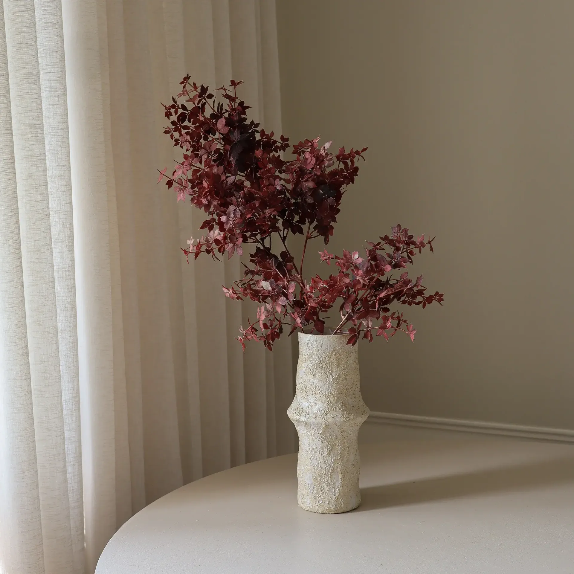 Maple Branch kunstig buket, Burgundy, 107 cm, 1 stk. Botané