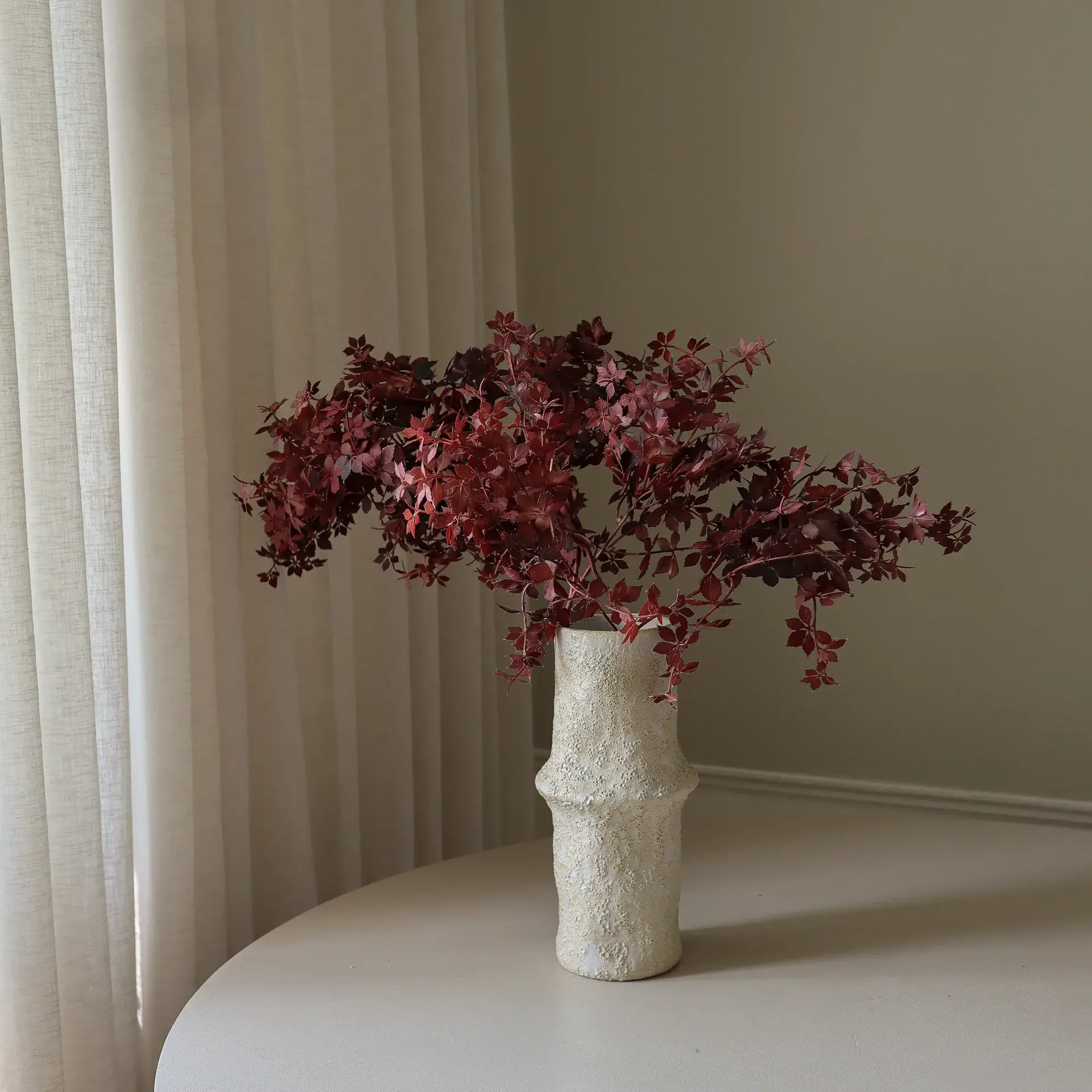 Maple Branch kunstig buket, Burgundy, 107 cm, 1 stk. Botané