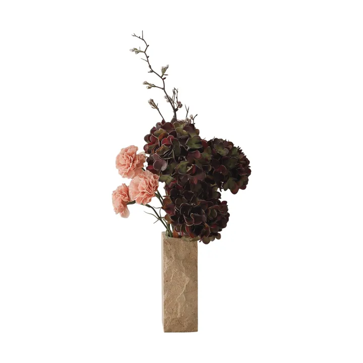 Moody blush kunstig buket - Hortensia, nellike, kvist, 97 cm - Botané