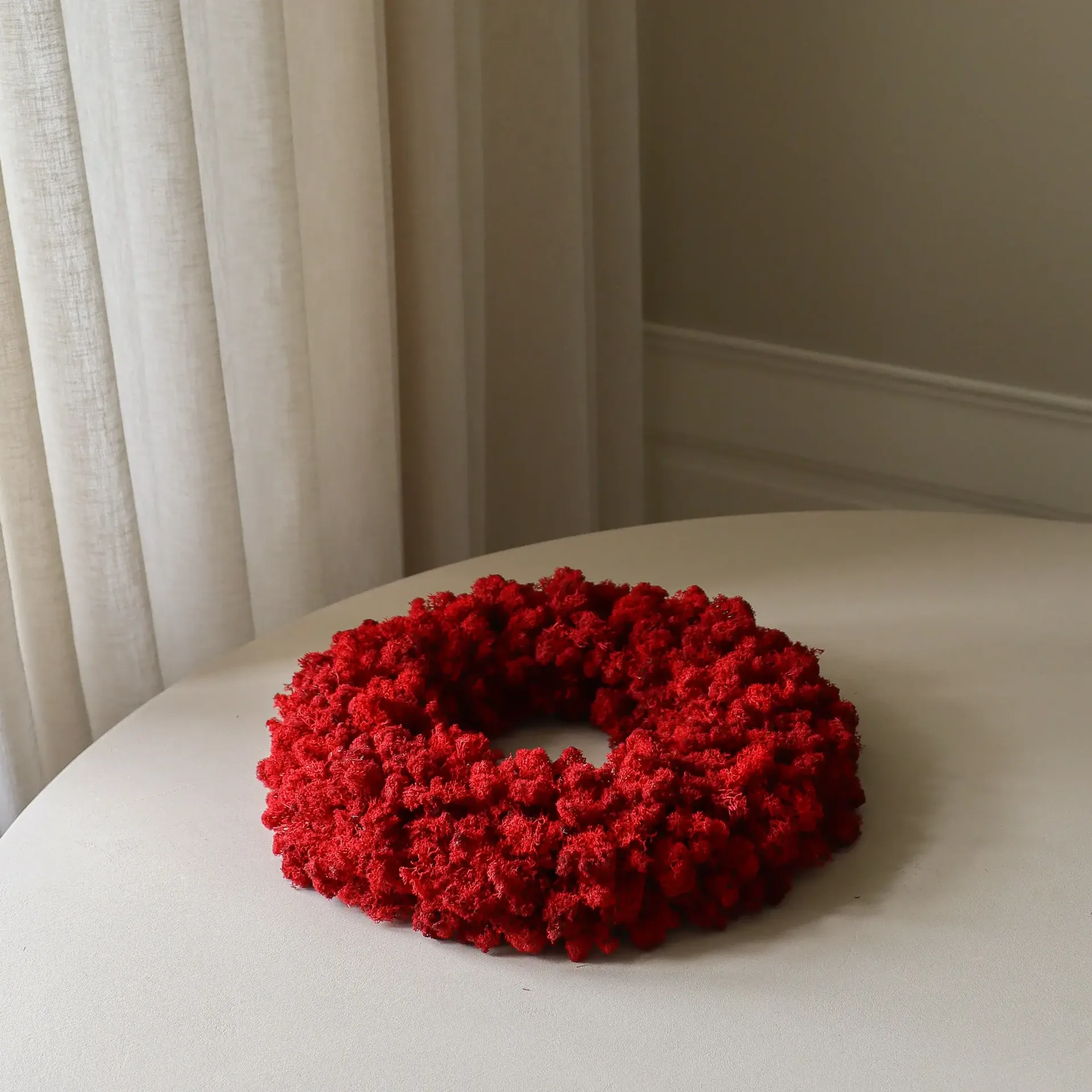 Moss Wreath mossekrans, Red, Ø40 cm Botané