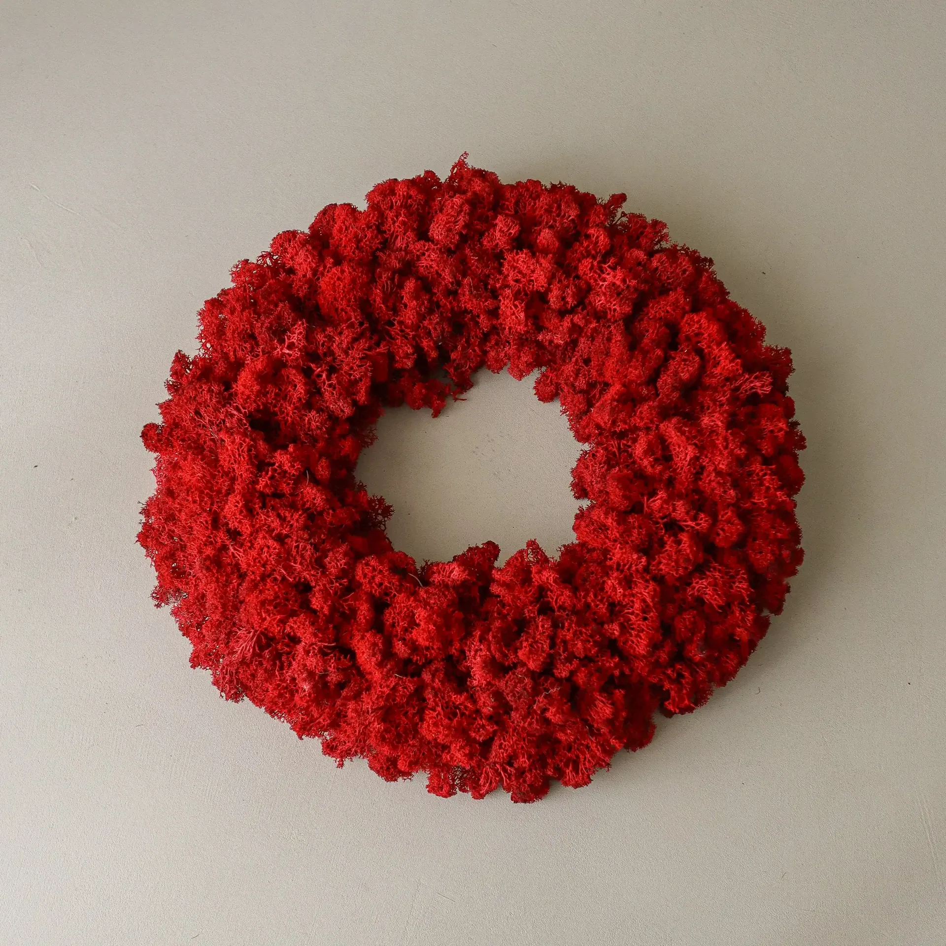 Moss Wreath mossekrans, Red, Ø40 cm Botané
