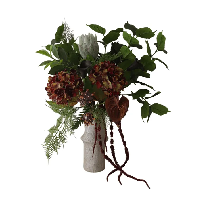 Noir Botanica kunstig buket - Hortensia-kalla-anthurium 112 cm, 15 stk - Botané
