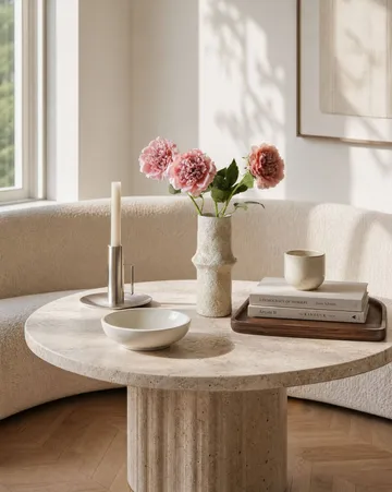 Pion kunstig blomst - Dusty pink, 56 cm, 1 stk - Botané