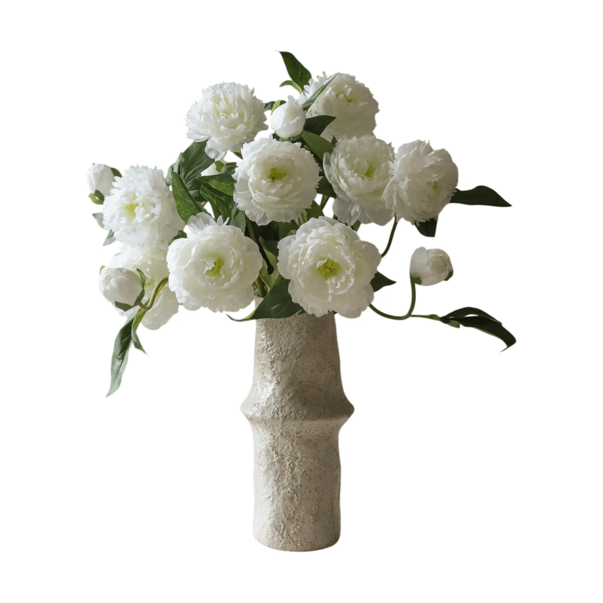 Pioner kunstig buket, Medium, hvid 5 stk Botané