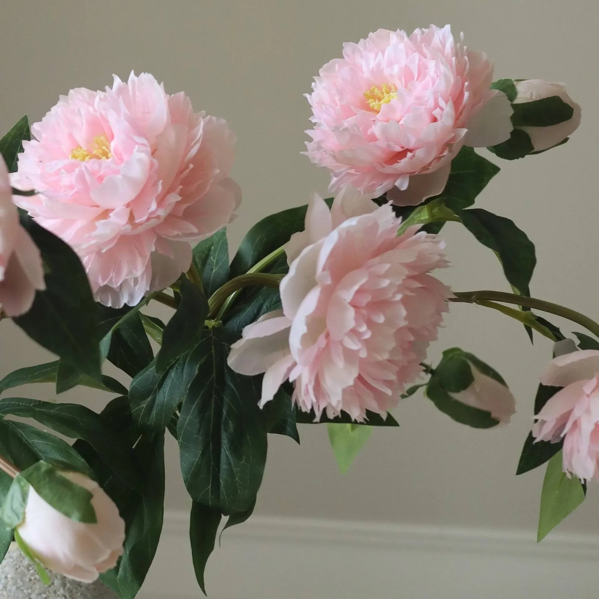 Pioner kunstig buket, Medium, rosa 5 stk Botané