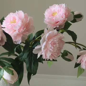 Pioner kunstig buket - Medium, rosa 5 stk - Botané