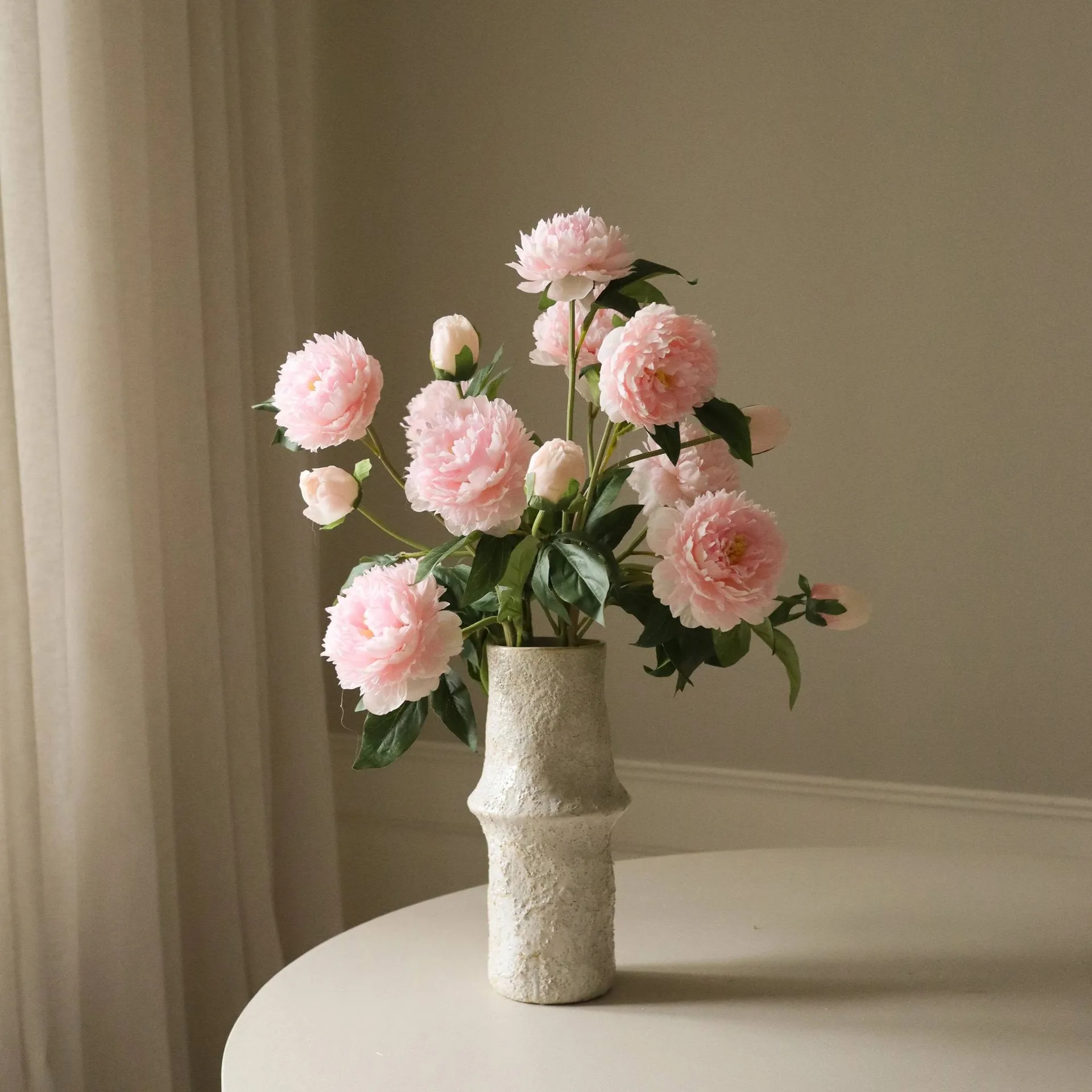 Pioner kunstig buket, Medium, rosa 5 stk Botané
