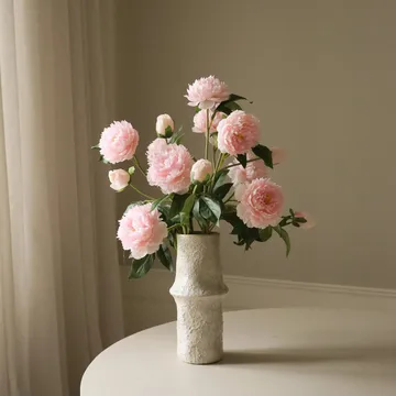 Pioner kunstig buket - Medium, rosa 5 stk - Botané